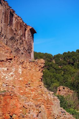Ormanın içinde bina kalıntıları