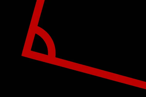 Красный Угол Футбольного Поля — стоковое фото