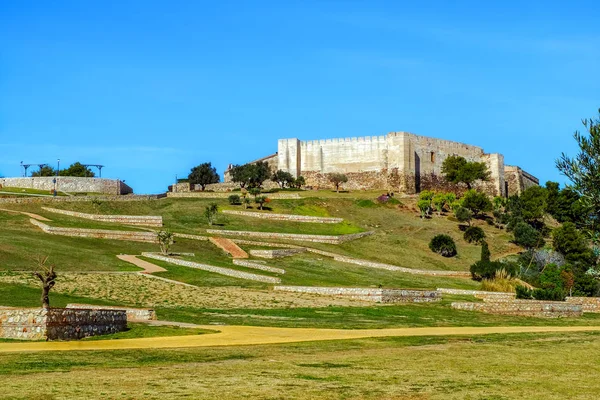 Sohail Kalesi. Fuengirola, İspanya. Andalucia turistin cazibe. 
