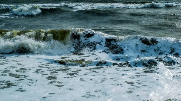 Fale Oceanu Zamknij Widok — Zdjęcie stockowe