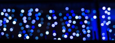 deffocused bokeh mavi ışıklar