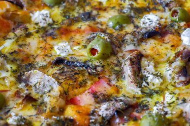 Güzel pizza yakın çekim
