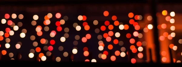 デフォーカスボケ赤色ライト — ストック写真