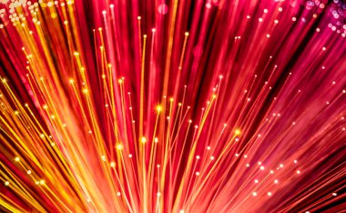 Kırmızı optik fiber ağ kablosu