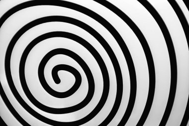 Basit siyah beyaz spiral