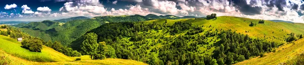 Vistas Panorámicas Las Montañas Montañas Cindrel Zona Turística Paltinis Condado — Foto de Stock