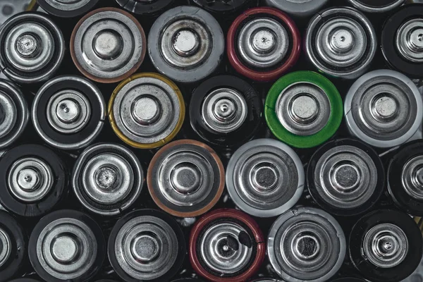 Batterie di scarico usa e getta usate — Foto Stock
