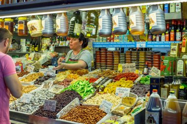 İspanyol pazarında satıcı 