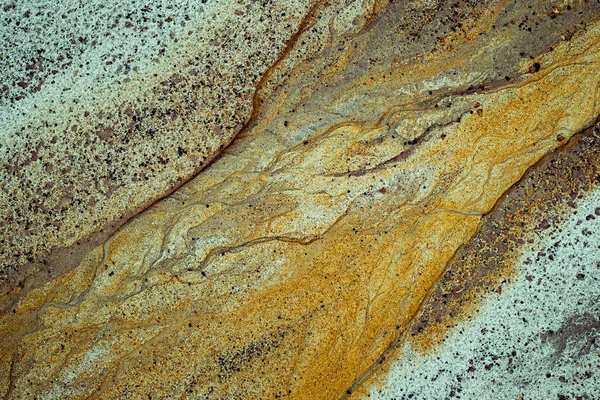 Abstract color sand texture at kaolin mine — Stock Photo, Image