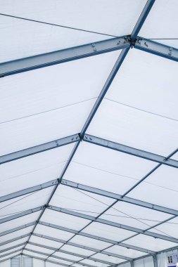 Mavi Çelik çerçeve çadırarka plan