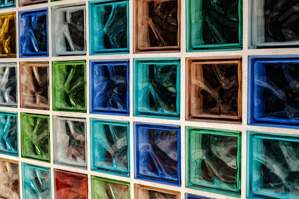 çok renkli cam bloklar