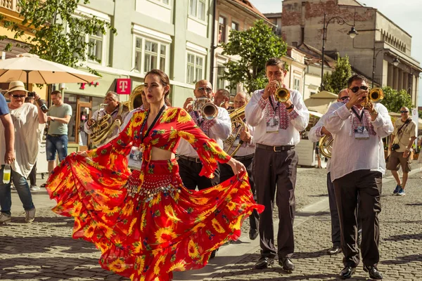 Die Blaskapelle aus Cozme � ti — Stockfoto