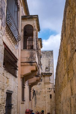 Mdina 'dan sokak sahnesi, Malta-sessiz şehir