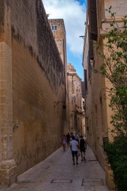 Mdina 'dan sokak sahnesi, Malta-sessiz şehir