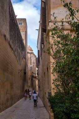 Mdina 'dan sokak sahnesi, Malta-sessiz şehir