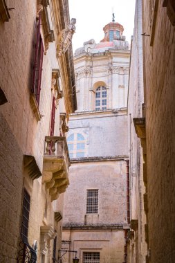 Mdina 'dan sokak sahnesi, Malta-sessiz şehir