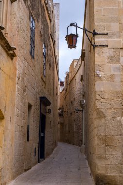 Mdina 'dan sokak sahnesi, Malta-sessiz şehir