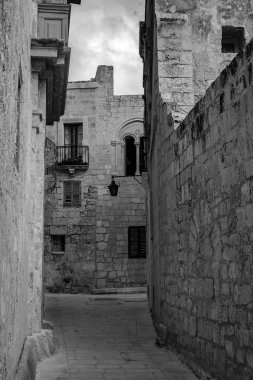 Mdina 'dan sokak sahnesi, Malta-sessiz şehir