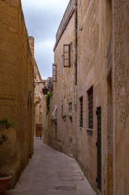 Mdina 'dan sokak sahnesi, Malta-sessiz şehir