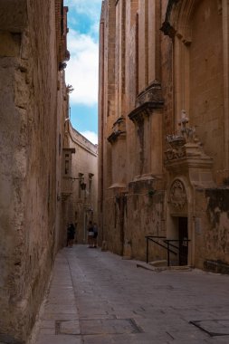 Mdina 'dan sokak sahnesi, Malta-sessiz şehir