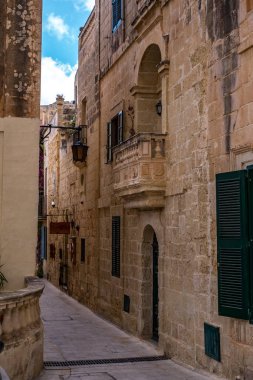 Mdina 'dan sokak sahnesi, Malta-sessiz şehir