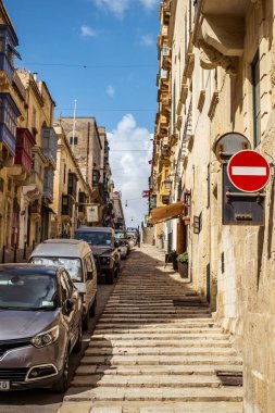 historica geleneksel balkon ve eski binalar ile sokak