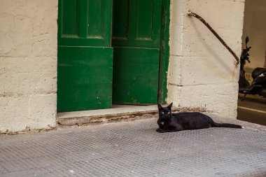 historica geleneksel balkon ve eski binalar ile sokak