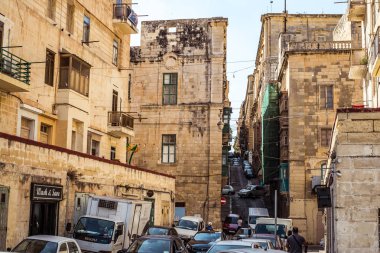 historica geleneksel balkon ve eski binalar ile sokak