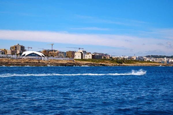 Sliema Malta Juli 2019 Blick Von Kreuzfahrtschiff Auf Die Ostküste — Stockfoto