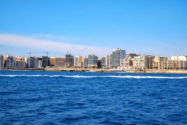 Sliema Malta Juli 2019 Blick Von Kreuzfahrtschiff Auf Die Ostküste — Stockfoto