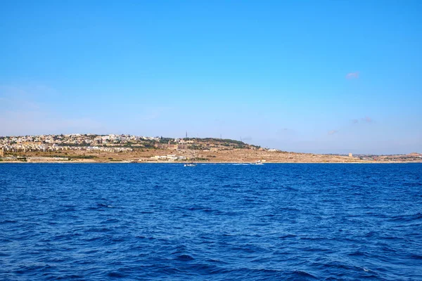 Sliema Malta Juli 2019 Östra Kusten Malta Utsikt Från Kryssningsfartyg — Stockfoto