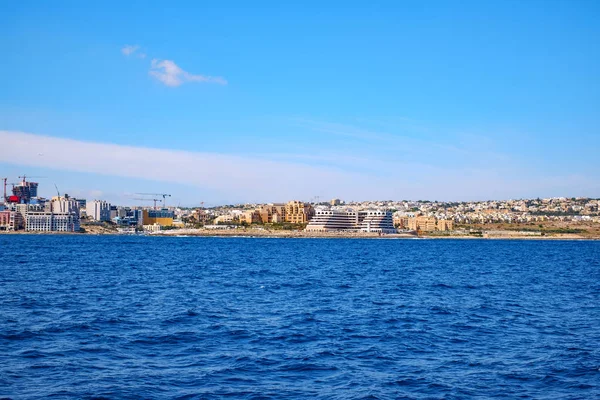 Sliema Malta Juli 2019 Østkysten Malta Sett Fra Cruiseskip – stockfoto