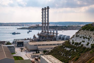 Delimara elektrik santrali Marsaxlokk şehir Malta