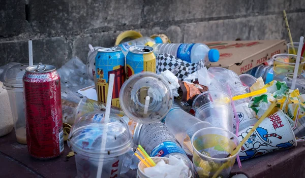 Container filled with garbage waste — Stock Photo, Image