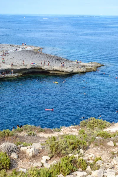 Peters Pool panorama, Marsaxlokk, Malta — Foto Stock