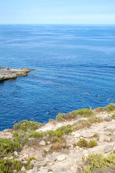 Петерс басейн Панорама, Марсашлокк, Мальта — стокове фото