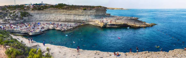Peters Pool panorama, Marsaxlokk, Malta — Stock Photo, Image