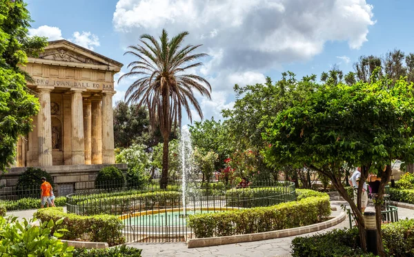 Upper Barrakka Gardens, Valletta city, Malta — Stock Photo, Image