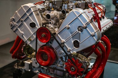 Otomobil ve Moda Müzesi'nin İçI Malaga, İspanya.