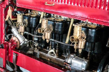 Otomobil ve Moda Müzesi'nin İçI Malaga, İspanya.