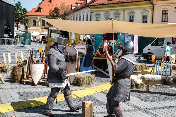 Rue épée combat performance — Photo