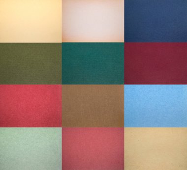 Kalıplı yüzeyi olan yoğun bir endüstriyel kağıt tabakası.