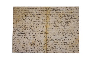 old document with unintelligible writing