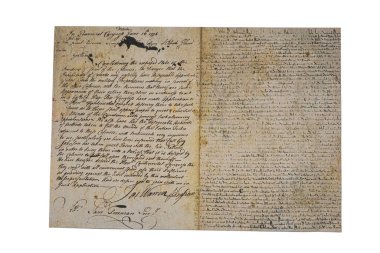 old document with unintelligible writing