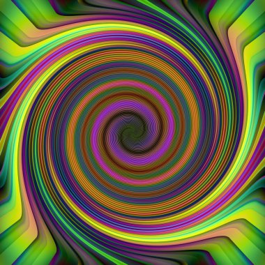 Girdap renkli boyanın harmanlanmasıyla oluşmuştur, soyut resim