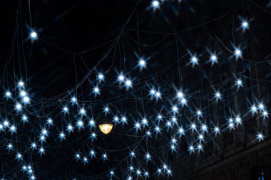 gece soyut led ampul ışığı