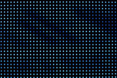 Siyah arka planda LED 'ler. Parlak bir LED ekranın makro fotoğrafçılığı