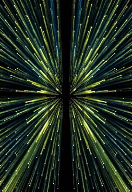 Işıklar yakınlaştırma tekniklerini, yıldız warp hızını kameranın içinde ve dışında yakınlaştırma efektini kullanır.