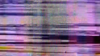 Ekran TV Arızası Hatası - Sinyal Bozukluğu Kırık Monitör, VHS statik gürültü arızası