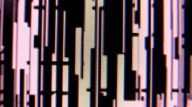 Ekran TV Arızası Hatası - Sinyal Bozukluğu Kırık Monitör, VHS statik gürültü arızası